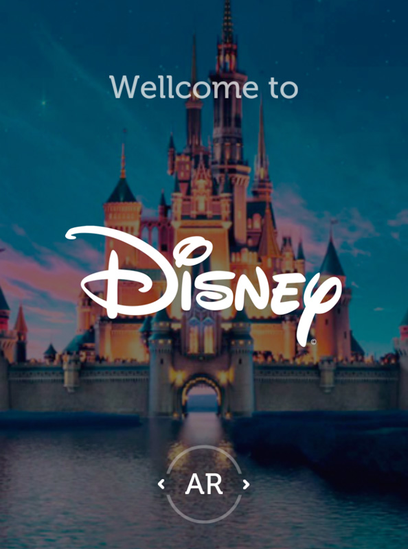 Application Augmented Reality Disney
